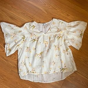 Madewell Butterfly sleeve Blouse